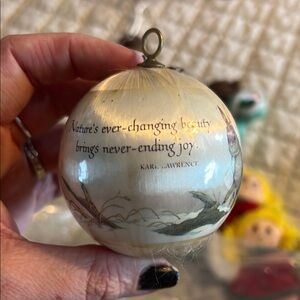 Vintage Hallmark Keepsake Christmas Ornament Satin White Sleeve Rabbit